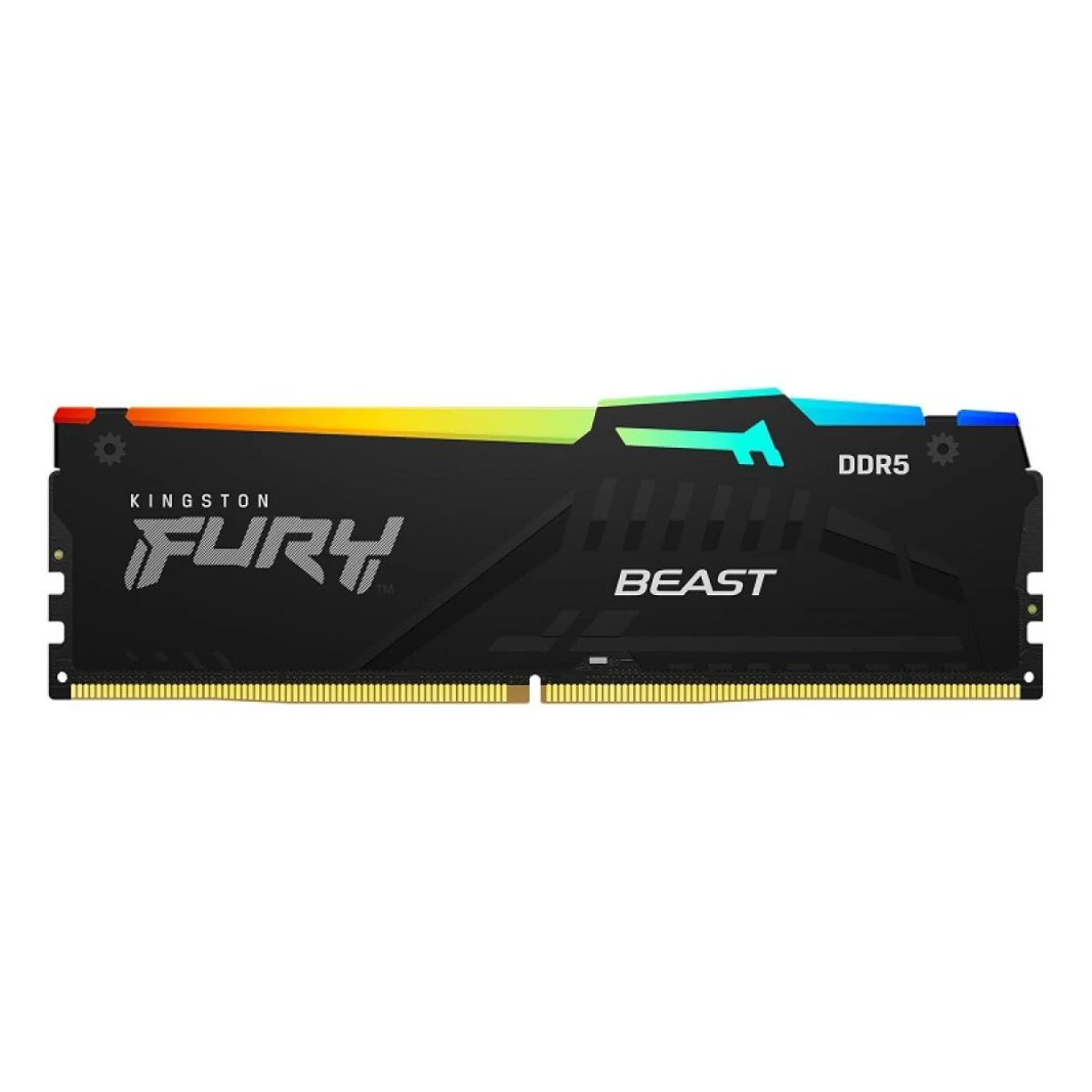 ذاكرة سطح المكتب KingSton Fury Beast RGB Single 32GB DDR5 5600MT/s-CL40