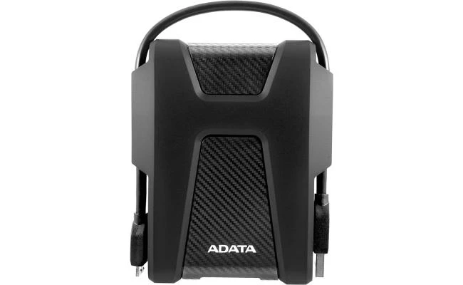 ADATA HD680 2 تيرابايت USB 3.2 Gen 1 محرك الأقراص الصلبة الخارجي المحمول المقاوم للصدمات بدرجة عسكرية 2.5 بوصة مع - أسود