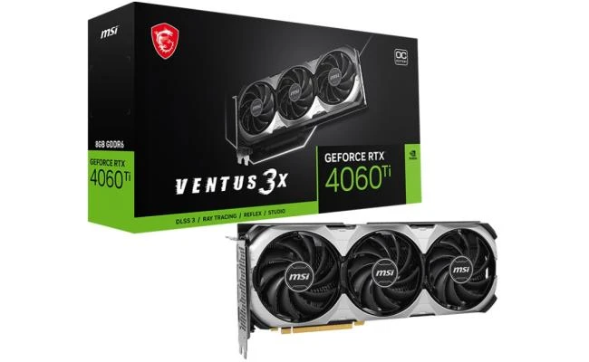 MSI GeForce RTX 4060 Ti VENTUS 3X 8GB OC GDDR6 - بطاقة الرسومات