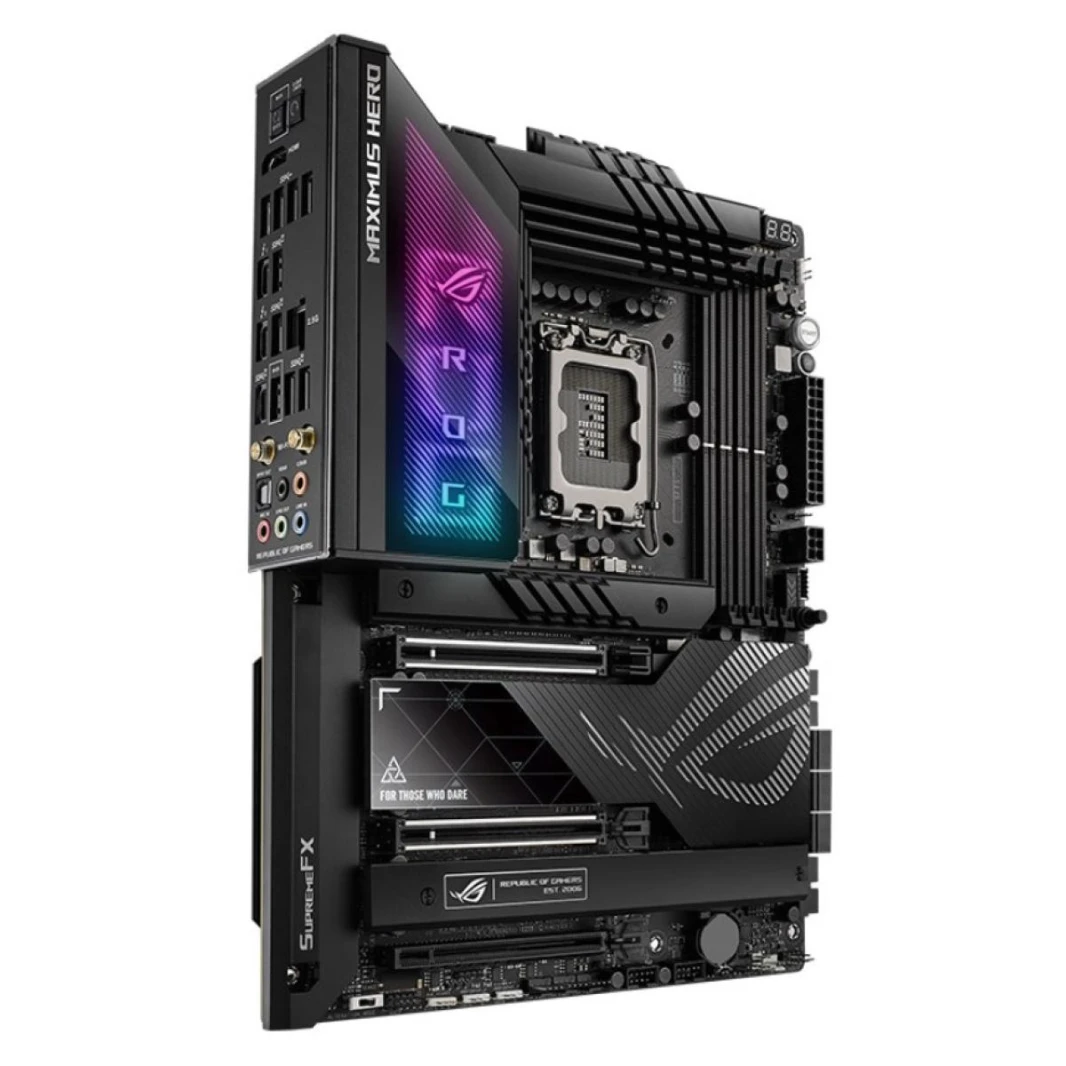 ASUS ROG MAXIMUS Z790 HERO (WiFi 6E)، Intel 13th 12th Series، LGA 1700/DDR5/PCIe 5.0/5xM.2 - اللوحة الأم للألعاب ATX