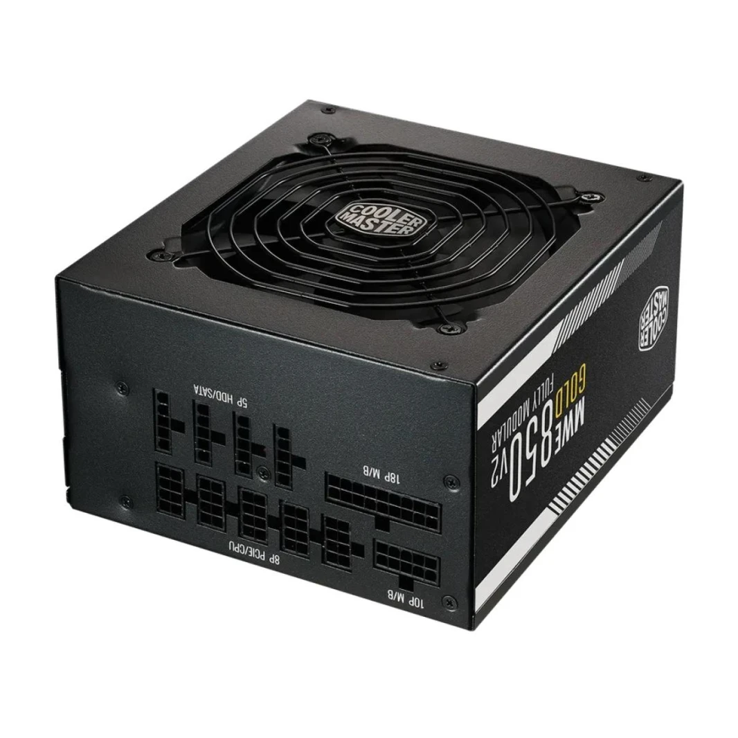 Cooler Master MWE GOLD 850 V2 (ATX 3.0) 850W 80 Plus Gold وحدات تزويد الطاقة بالكامل مع موصل (12VHPWR) PCIE 5.0