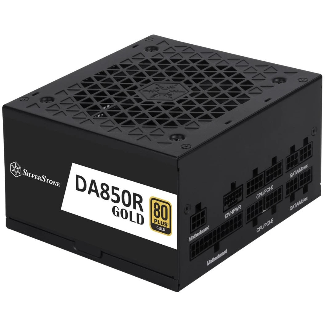 SilverStone DA850R Gold 850W (ATX 3.0) PCIE 5.0 (12VHPWR) 80 Plus Gold وحدات كاملة - مزود طاقة عالي الأداء