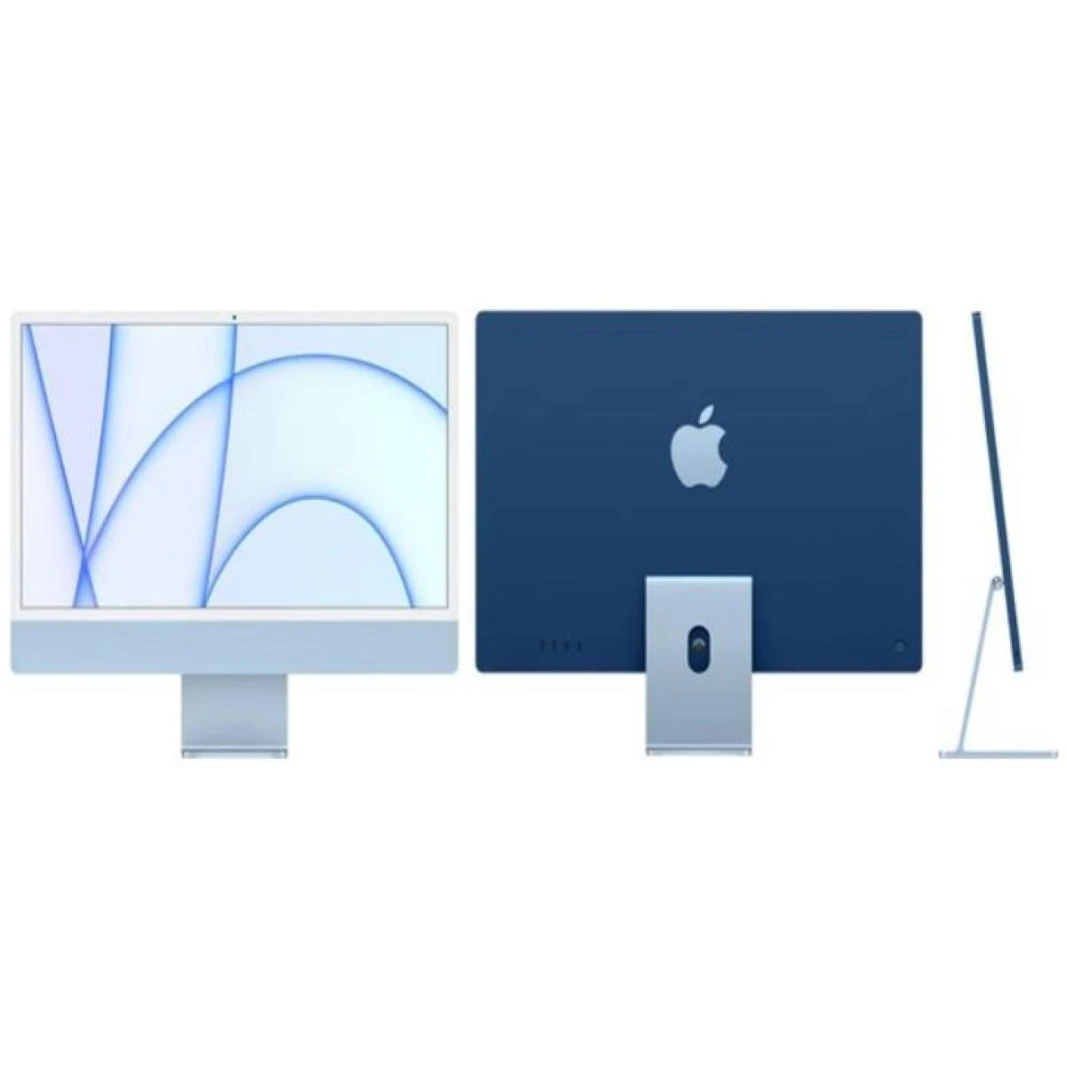 سطح المكتب Apple iMac الكل في واحد // شريحة M1 // 256 جيجابايت SSD // 8 جيجابايت // 24 بوصة Retina 4.5K // وحدة معالجة الرسومات 7-Core // MJV93 (2021) - أزرق