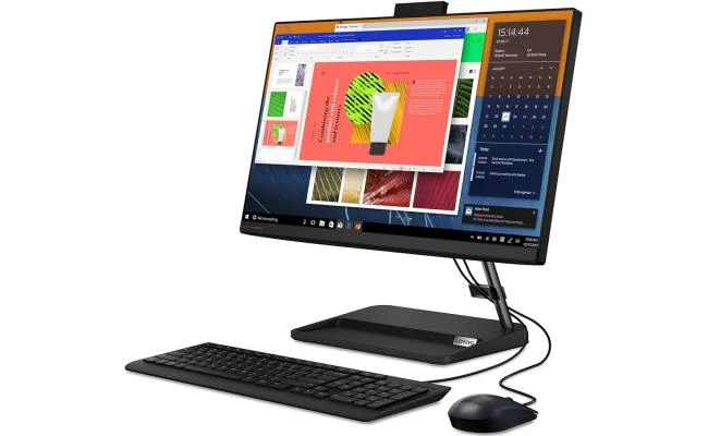 Lenovo IdeaCentre AIO 3 24IAP7 كمبيوتر الكل في واحد 24 بوصة FHD IPS غير لمس، الجيل الثاني عشر Intel Core i5-12450H، Intel® UHD Graphics، ذاكرة الوصول العشوائي DDR4 8 جيجابايت، 256 جيجابايت M.2 PCIe NVME - أسود