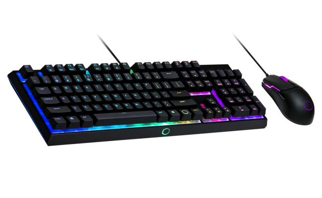 كولر ماستر MS110 RGB Mem-Chanical مجموعة لوحة مفاتيح وماوس للألعاب (عربي)