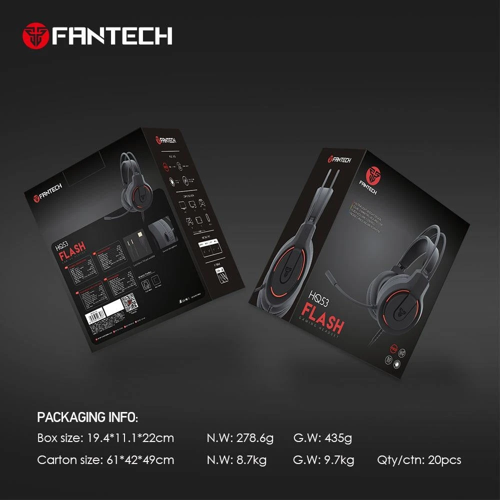 سماعة الألعاب FANTECH FLASH HQ53 خفيفة الوزن