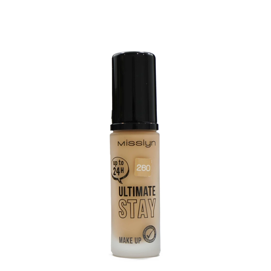 Misslyn Ultimate Stay Make up Medium Golden Beige Foundation UP TO 24HNo.(260)