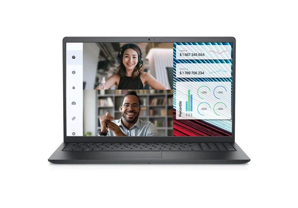 Dell Vostro  3520 Intel Core i5-1235u - 8GB DDR4, 512GB SSD, 15.6" FHD 120Hz 12th Generation with Finger Print / Black