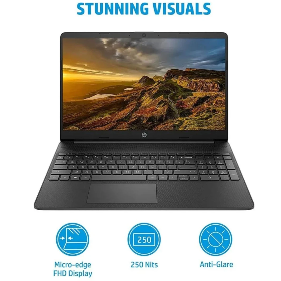 HP Laptop 15-fd0024ne, 13th Gen Intel Core i7-1355U, 16GB DDR4 RAM, 512GB Gen4 M.2 PCIe NVMe,15.6" FHD IPS, Jet Black