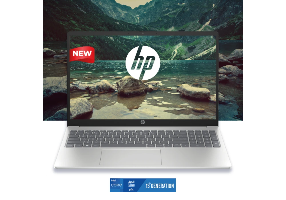 HP Laptop 15-fd0061ne | i7-1355U 16 GB DDR4 (Customized) NVIDIA® GeForce® MX570 A 2GB DDR6 13th Generation - Natural silver