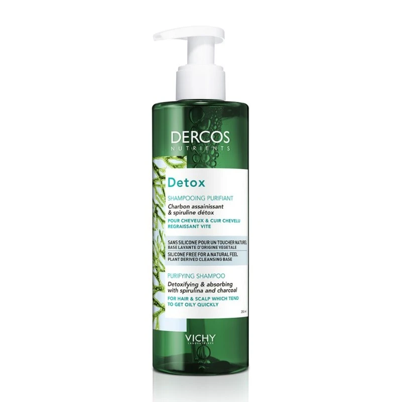 Vichy Dercos Nutrients Detox Purifying Shampooing For Oily Hair 250ml