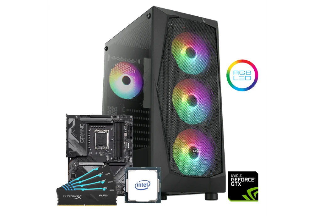 GTS 3 Gaming  Desktop - i5 12400F - RTX 4060 8GB / 16 DDR4 / 1 TB SSD - 12th Generation