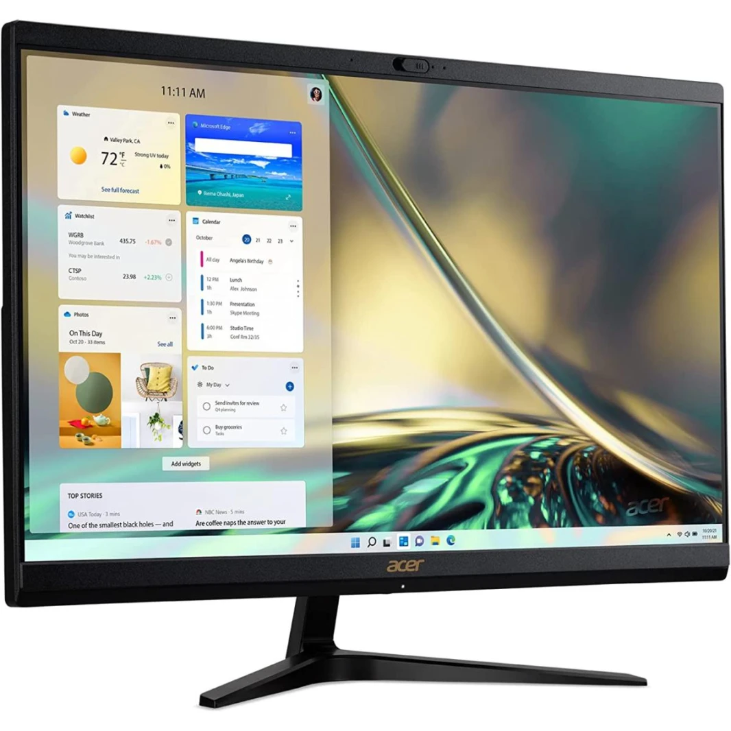 Acer Aspire All-in-One AIO C24-1700 Slim 12Gen Intel Core i5 - 24" FHD NONE TOUCH Screen - Black