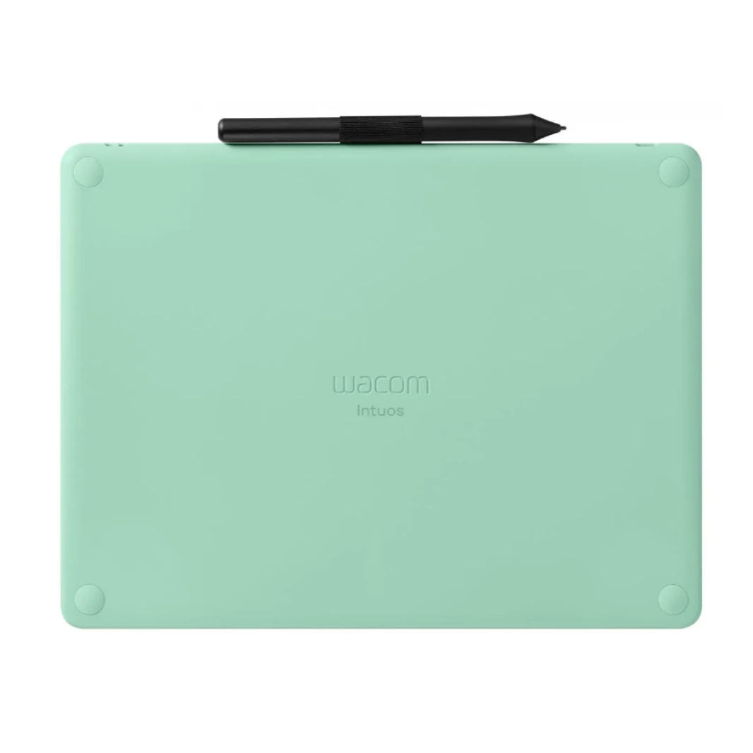 Wacom Intuos M Pistachio-green with Bluetooth – Drawing Tablet with Pen, Stylus Battery-free & Pressure-sensitive, Compatible with Windows & Mac, Perfect Tablet for Drawing, Graphics