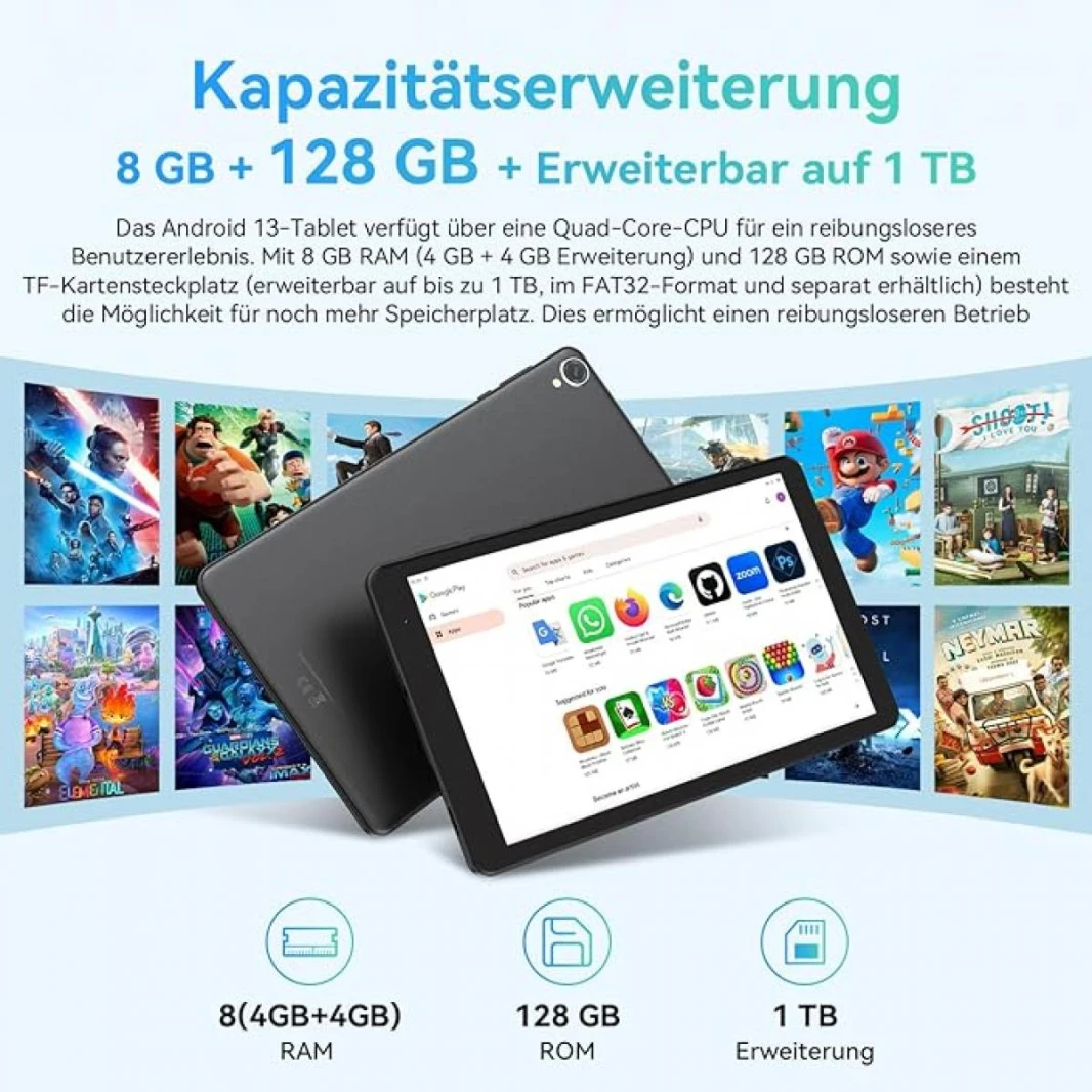 Tablet Blackview Tab 50 Wifi 8-inch HD+ IPS | 4+128GB 5580mAh WiFi 6 Android Tablet - Twilight Blue