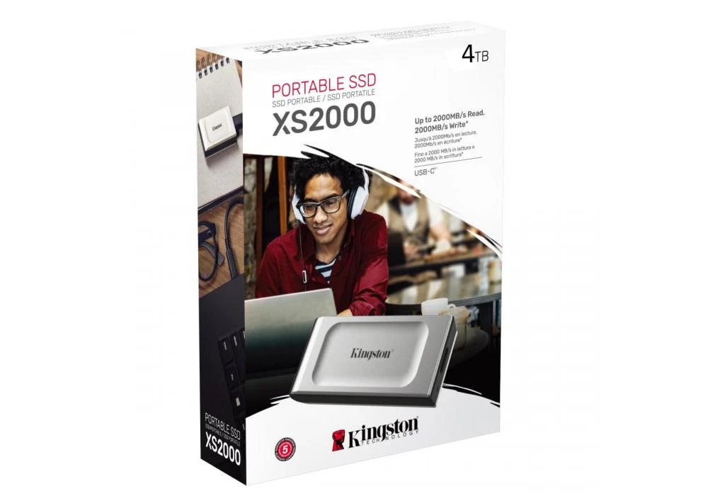 Kingston XS2000 SSD External Pocket-sized 4TB