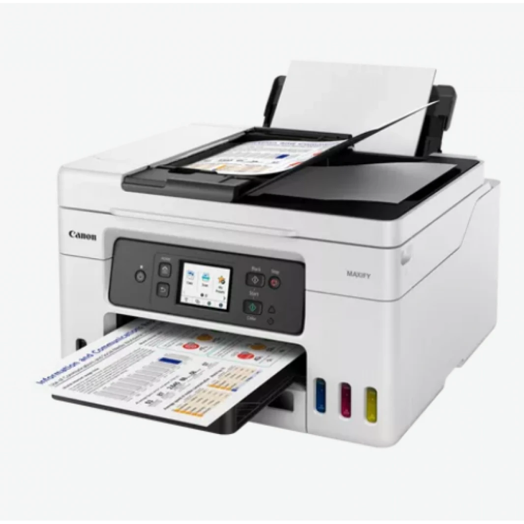 Canon MAXIFY GX4040 Wireless Colour All-in-one Refillable MegaTank Inkjet Printer, ideal for small businesses Black: 6,000 pages Colour: 14,000 pages high-speed printing, White