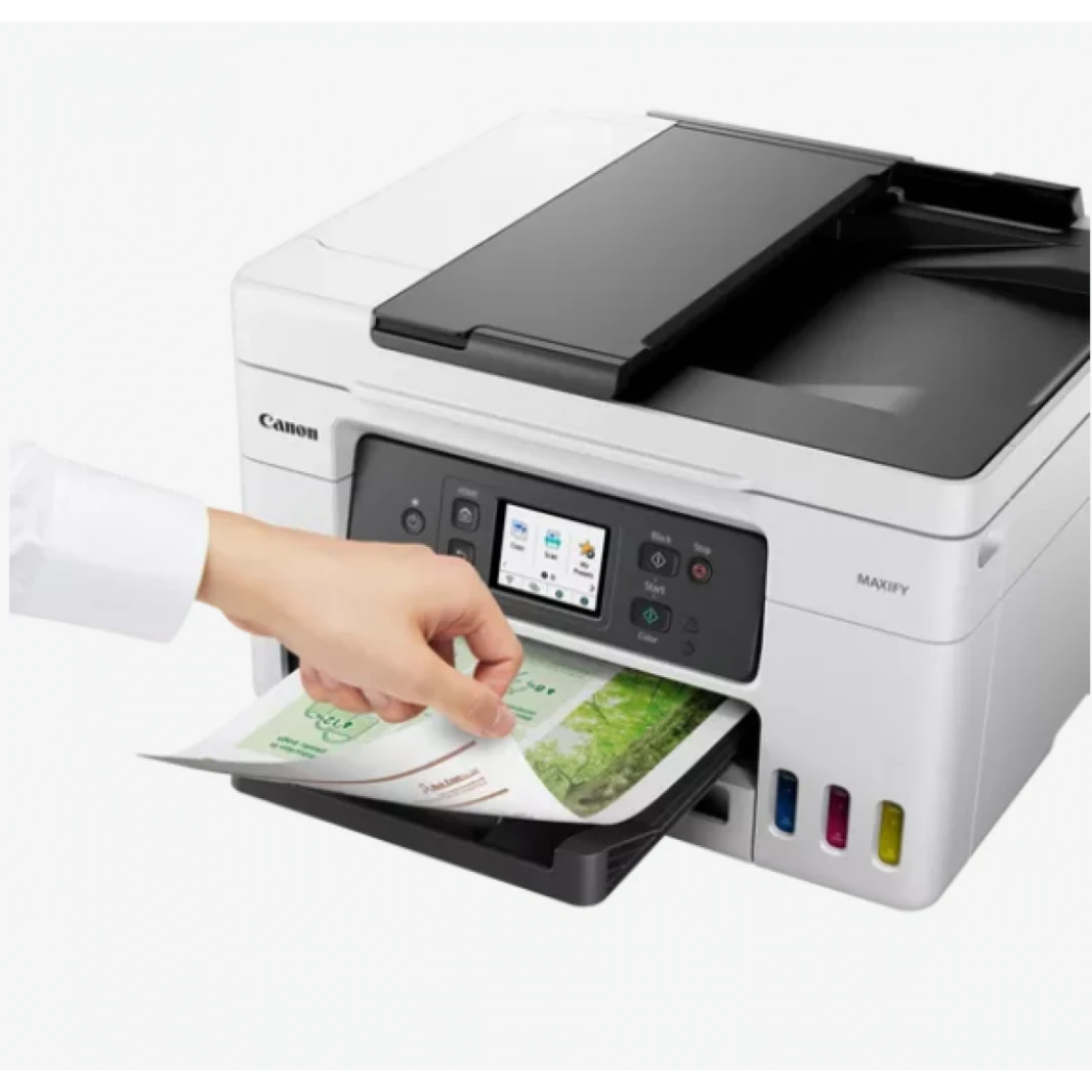 Canon MAXIFY GX4040 Wireless Colour All-in-one Refillable MegaTank Inkjet Printer, ideal for small businesses Black: 6,000 pages Colour: 14,000 pages high-speed printing, White