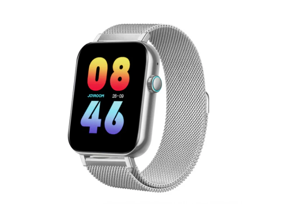 JOYROOM JR-FT5 Fit-Life Series Smart Watch (Answer/Make Call) Black Apple IOS, Android - Silver - 18 Months Warranty