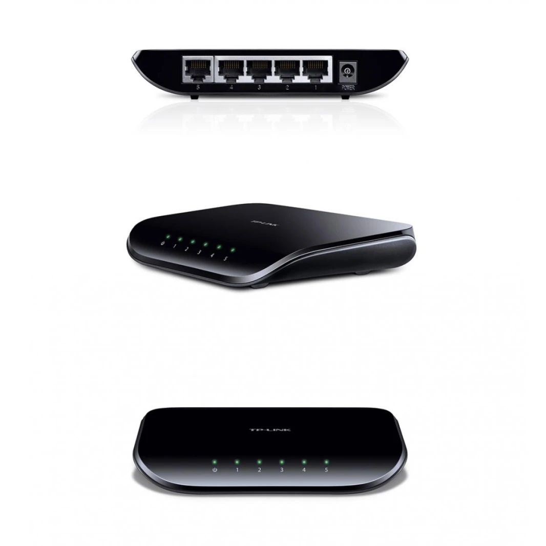 TP-LINK Desktop Switch 5-Port Gigabit TL-SG1005D, Fanless | Traffic Optimization