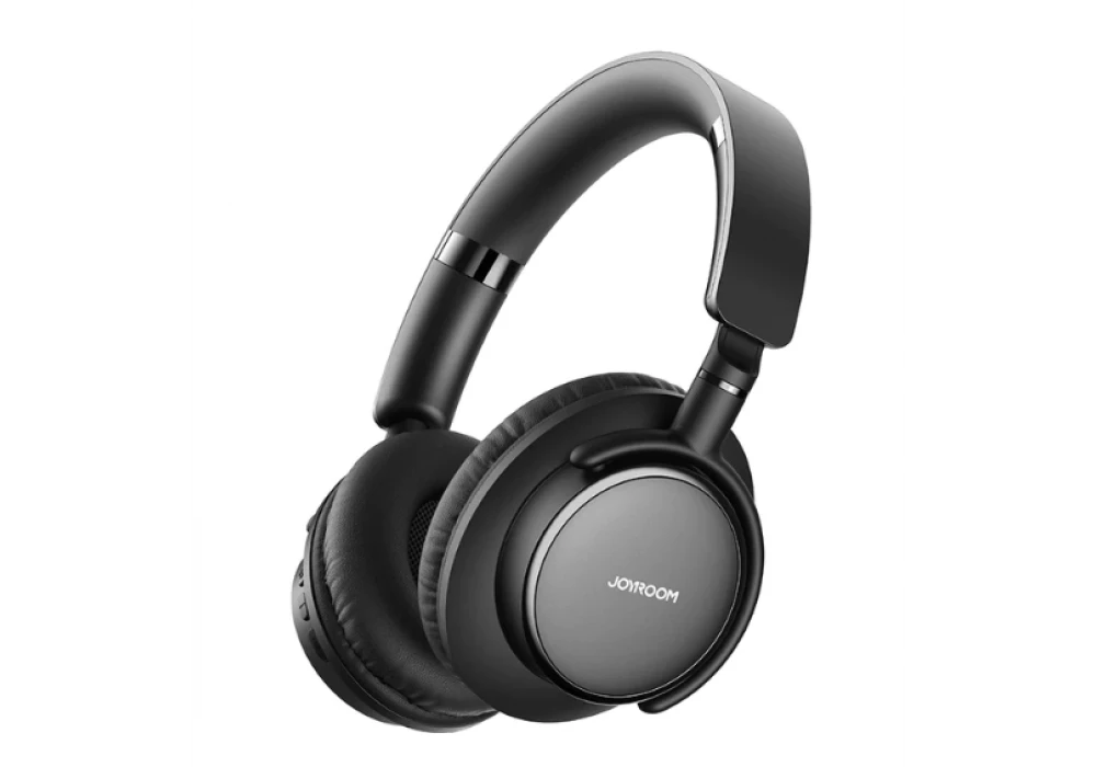 Joyroom JR-OH1 Foldable Wireless Over Ear Headphones Pure Bass Sound With Noise Cancelling Microphone Bluetooth Headset Black / 18 Months Warranty