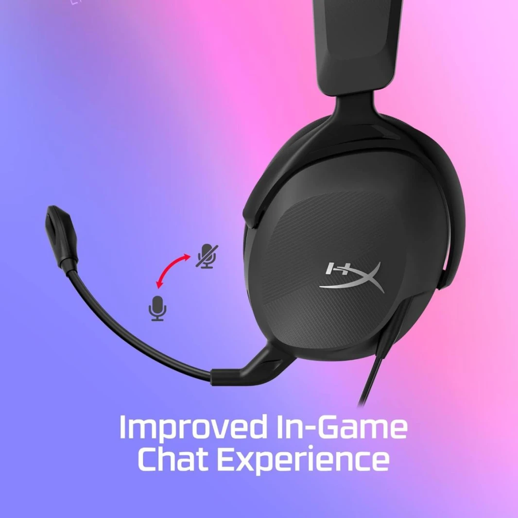 HyperX Cloud Stinger 2 Core DTS Headphone X Spatial Audio Gaming Headphone, Over-Ear Swivel Black