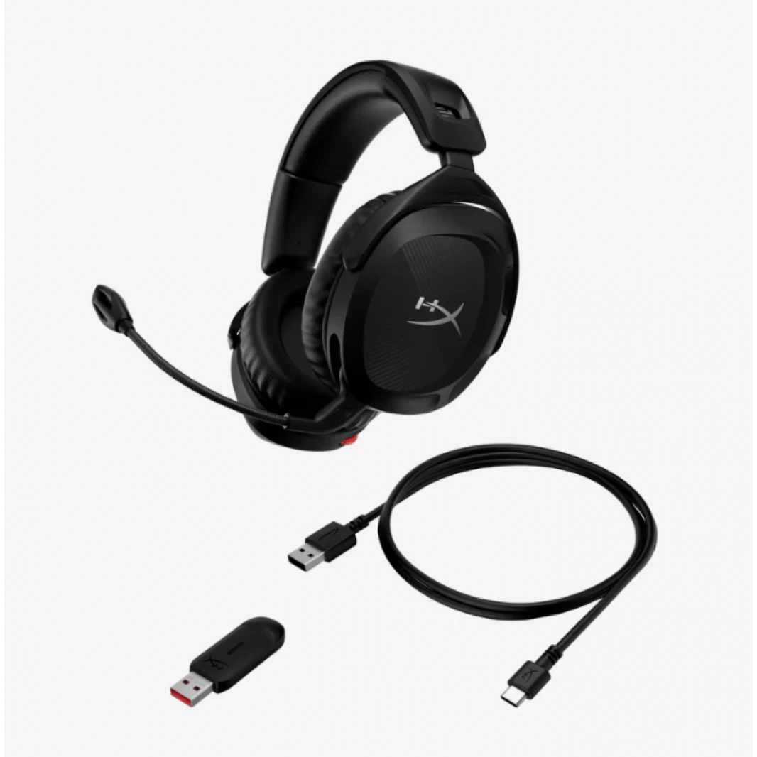 HP HyperX  Cloud Stinger 2 - 2.4GHz Wireless, Gaming Headset Swivel-to-Mute Noise-Cancelling Microphone