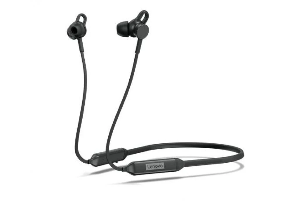 Lenovo 500 Bluetooth 5.0 In-Ear Headset with Mic, Play Time 10 Hours - Black Color