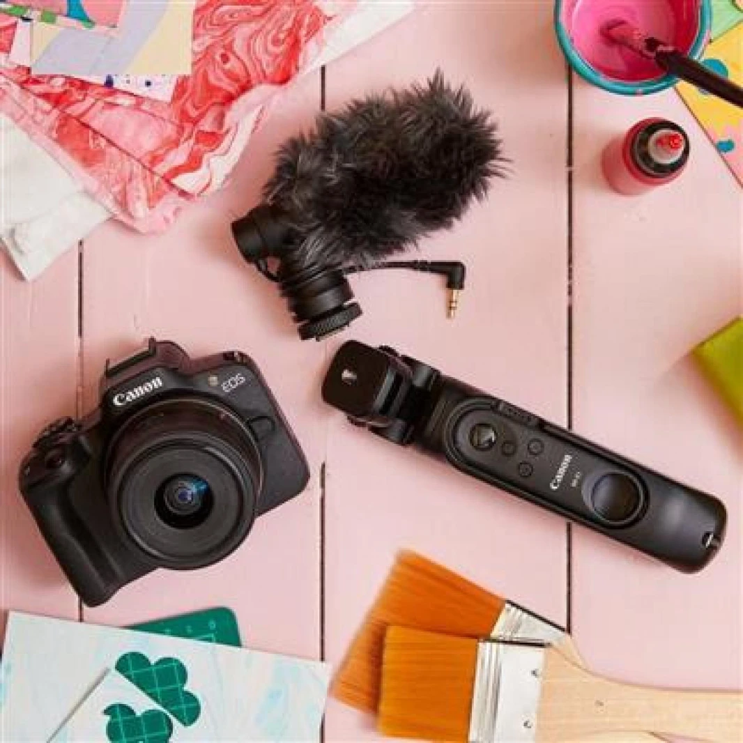 Canon EOS R50 Mirrorless Vlogging Camera (Body Only/Black), RF Mount, 24.2 MP, 4K Video, DIGIC X Image Processor, Subject Detection & Tracking, Compact, Smartphone Connection, Content Creator