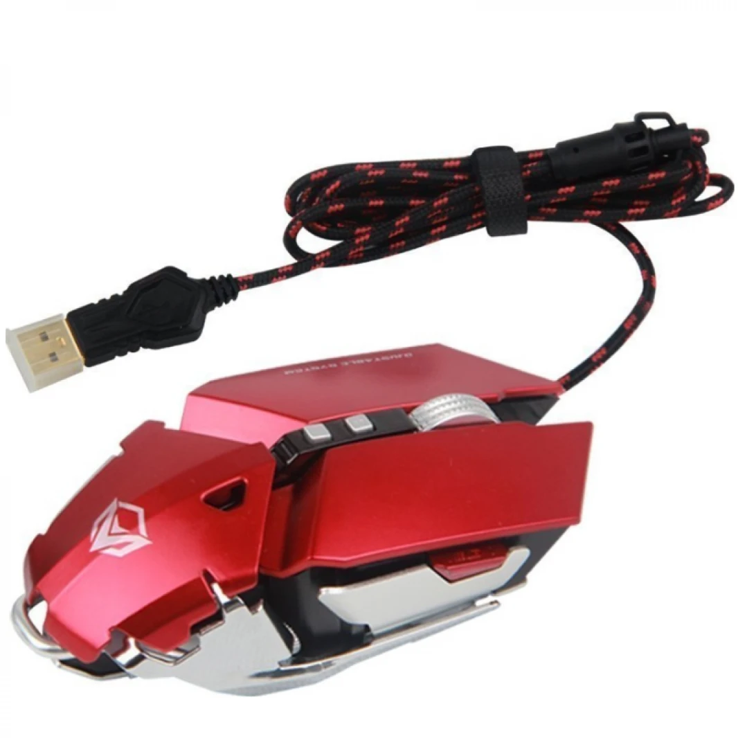 Meetion Metallic Programmable Gaming Mouse Wired M985 Red