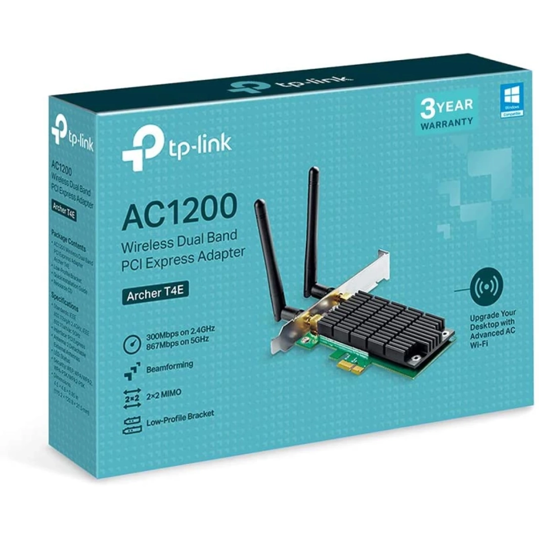 TP-Link Archer T4E AC1200 لاسلكي ثنائي النطاق مع هوائيين