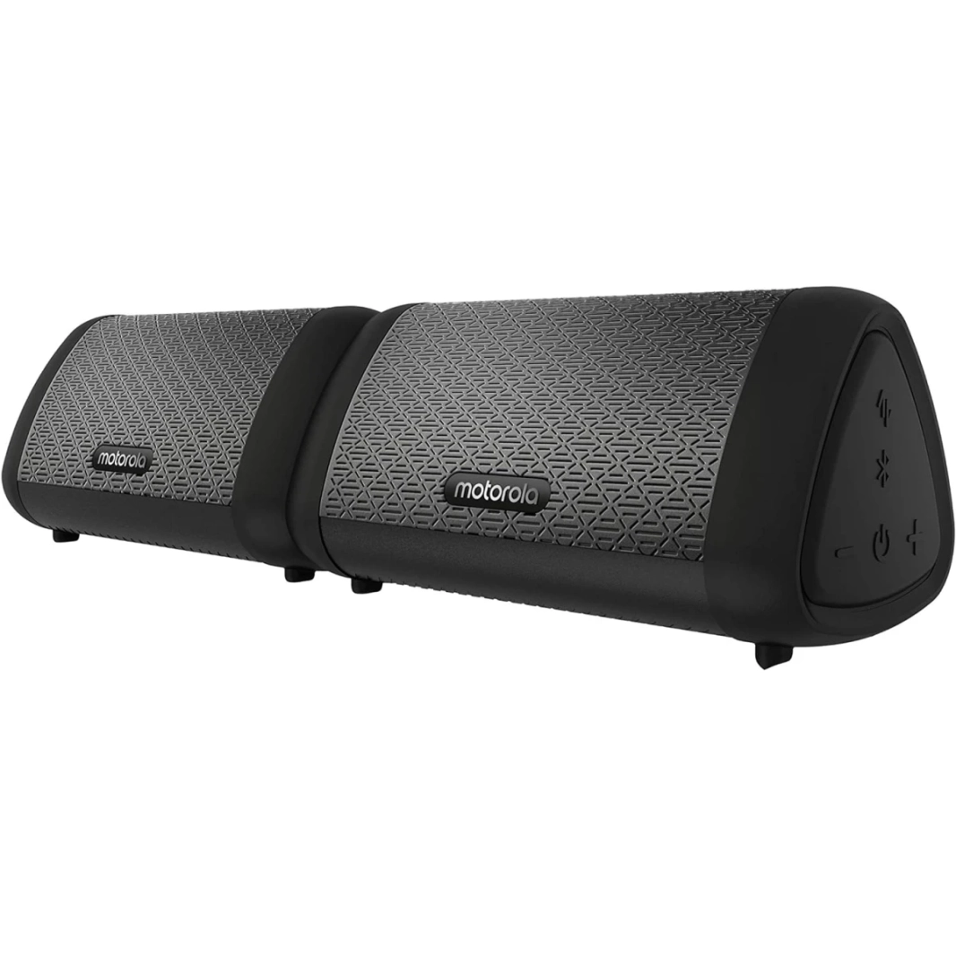 Motorola Sonic Sub 630 Bass Twin Strong Portable Bluetooth Speaker مضخمات مضخمات مدمجة لـ Bass & Stereo-IPX5 مقاوم للماء وشحن 9 ساعات على الحد الأقصى للحجم