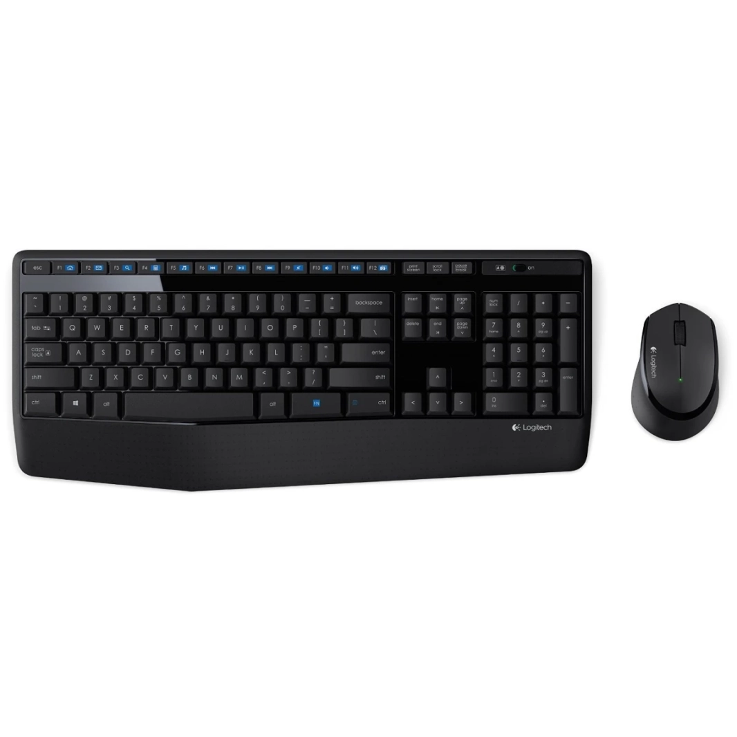 Logitech MK345 لوحة المفاتيح اللاسلكية وسرد الماوس (أسود)