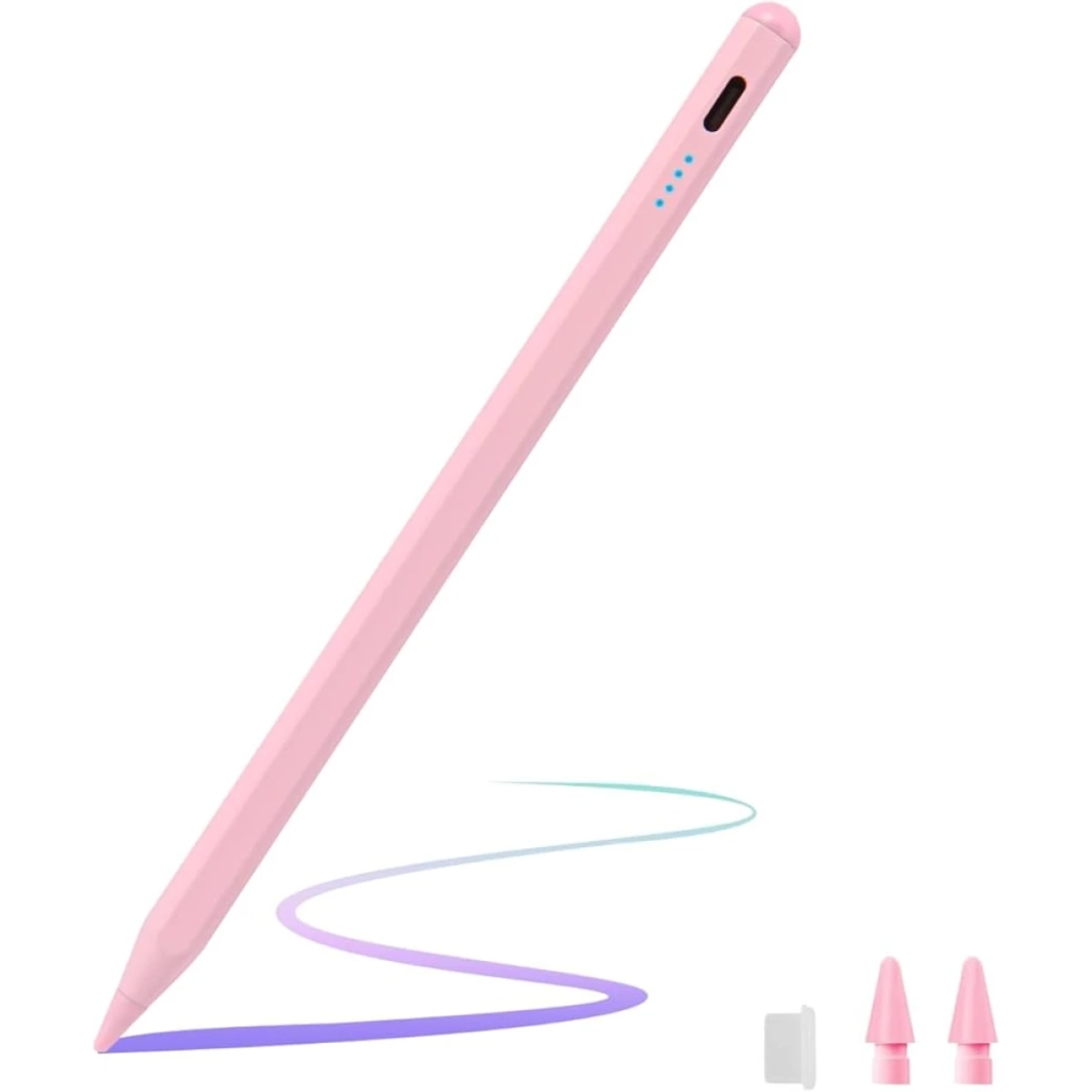 Anker Pencil A7139P51 Drawing Stylus Pen Bluetooth 5.3 up to 8 Hours USB-C Charging 15.4 Grams For Apple iPad - Pink