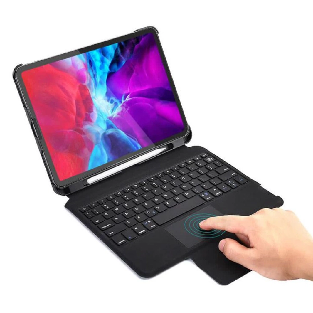 CHOETECH BH-015 حالة لوحة المفاتيح اللاسلكية لأجهزة iPad 12.9 "العربية / اللغة الإنجليزية (أسود)