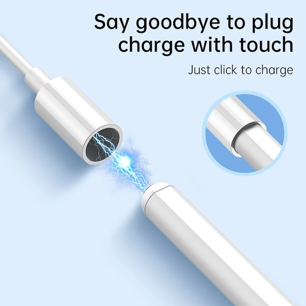 Choetech Hg04 الرقمية الرابعة Gen anti-mistouch القلم القلم لـ Apple iPad USB C charging (أبيض)