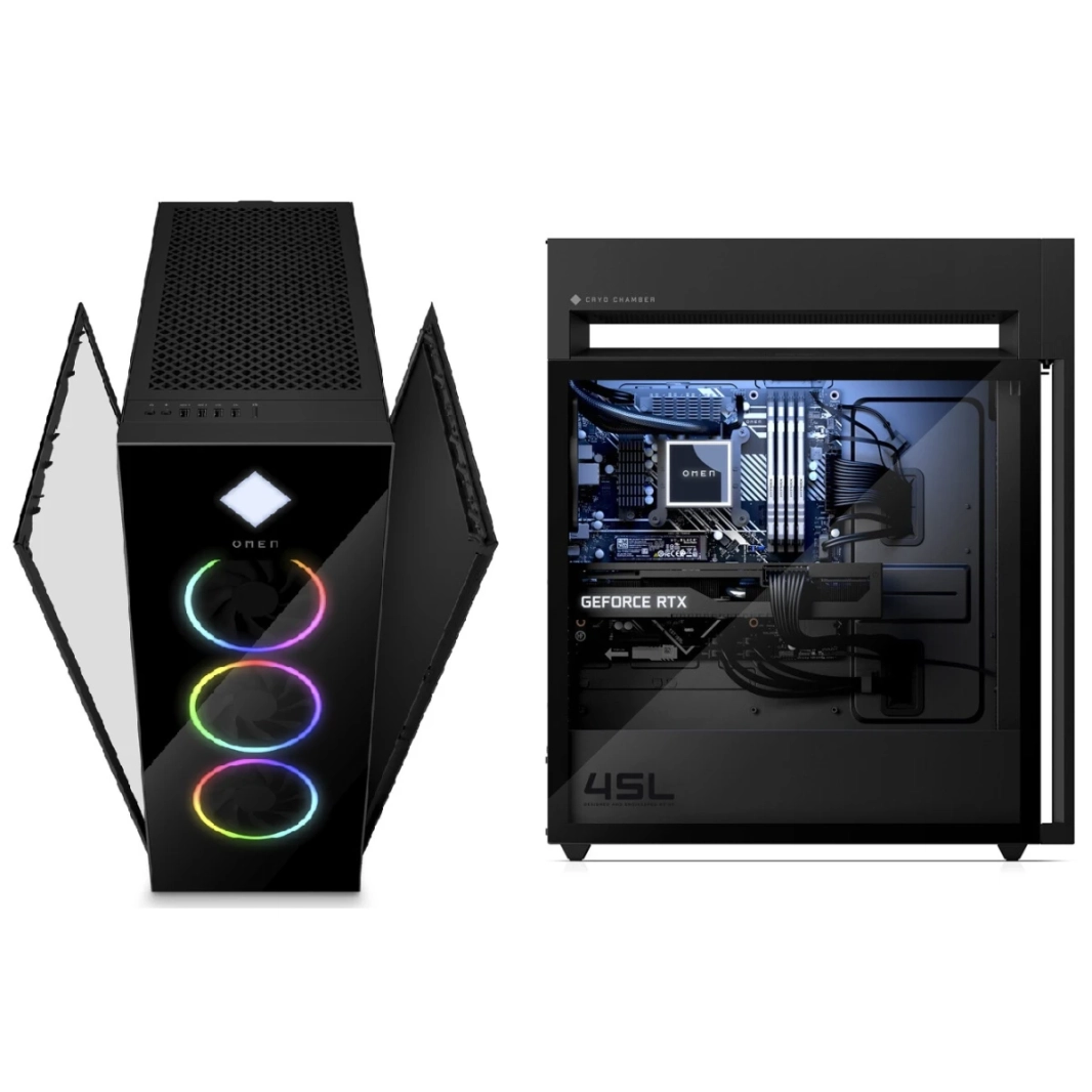 فأل بواسطة HP 45L GT22-0003NE Gaming Desktop 12Gen Intel Core I9 16 Cores W/ Nvidia RTX 3090 24GB & LIPER