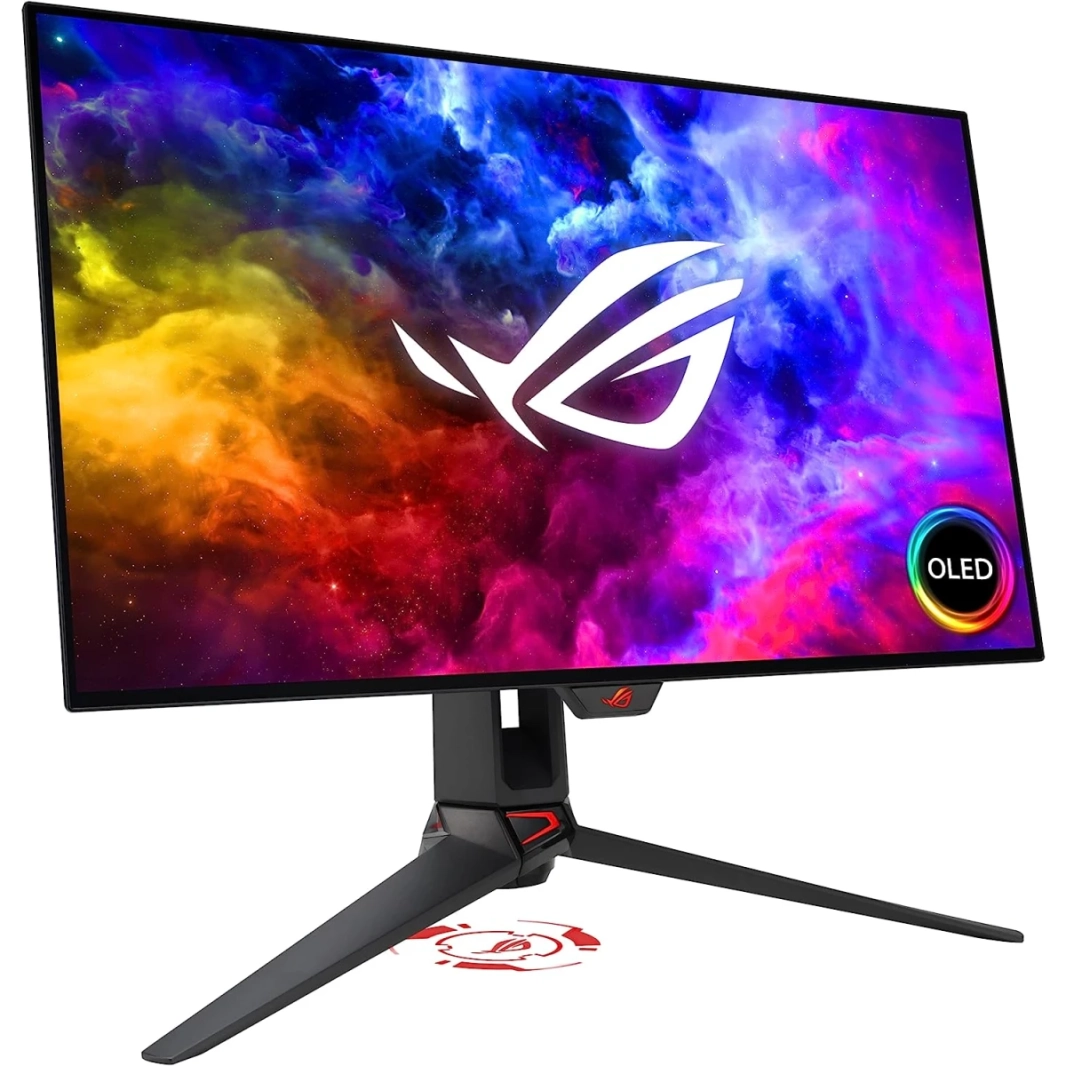 ASUS ROG SWIFT PG27AQDM 27 "OLED DSC 2K 240HZ 0.03MS G-Sync متوافق مع طلاء النصوص الدقيقة المضاد للتجديف 99 ٪ DCI-P3