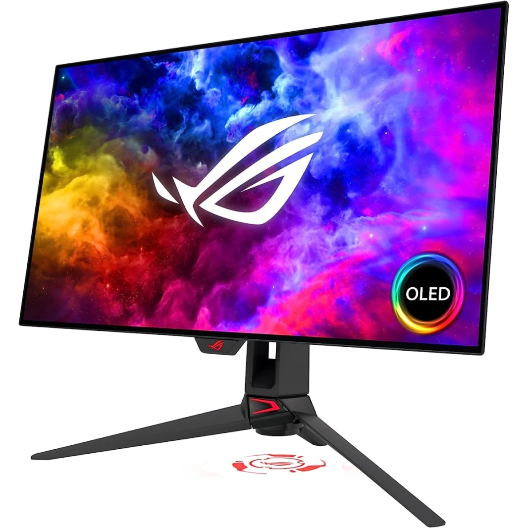 ASUS ROG SWIFT PG27AQDM 27 "OLED DSC 2K 240HZ 0.03MS G-Sync متوافق مع طلاء النصوص الدقيقة المضاد للتجديف 99 ٪ DCI-P3