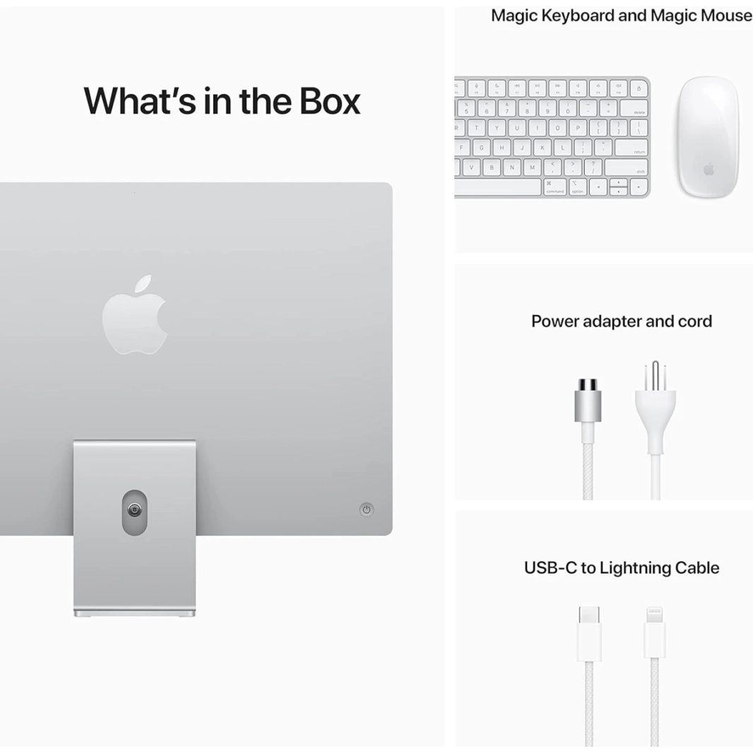 Apple IMAC All-In-One One Desktop (2021) Apple M1 8-CPU و GPU 8-MCRO