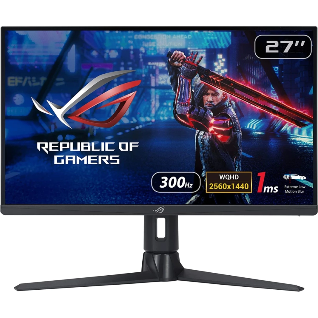 ASUS XG27AQMR ROG Strix 27 "2K Fast IPS 300HZ 1MS HDR600 G-Sync متوافق و FreeSync Premium Pro Overdrive