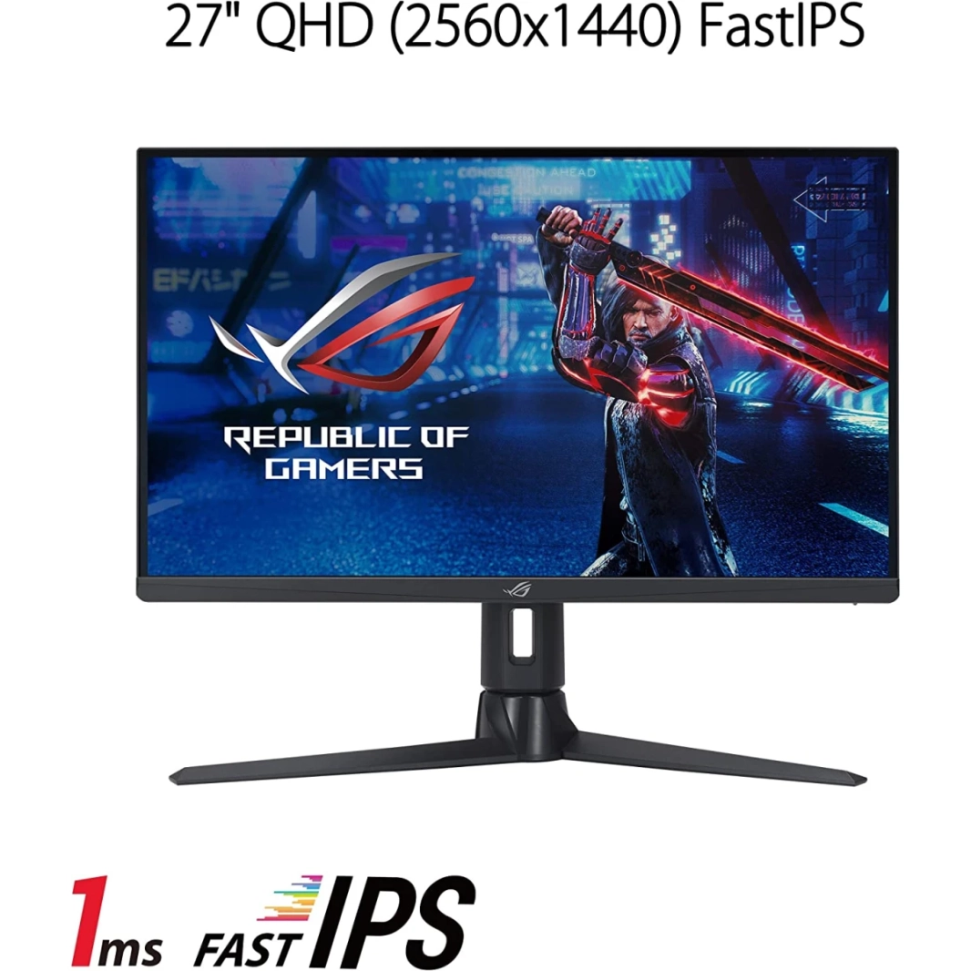 ASUS XG27AQMR ROG Strix 27 "2K Fast IPS 300HZ 1MS HDR600 G-Sync متوافق و FreeSync Premium Pro Overdrive