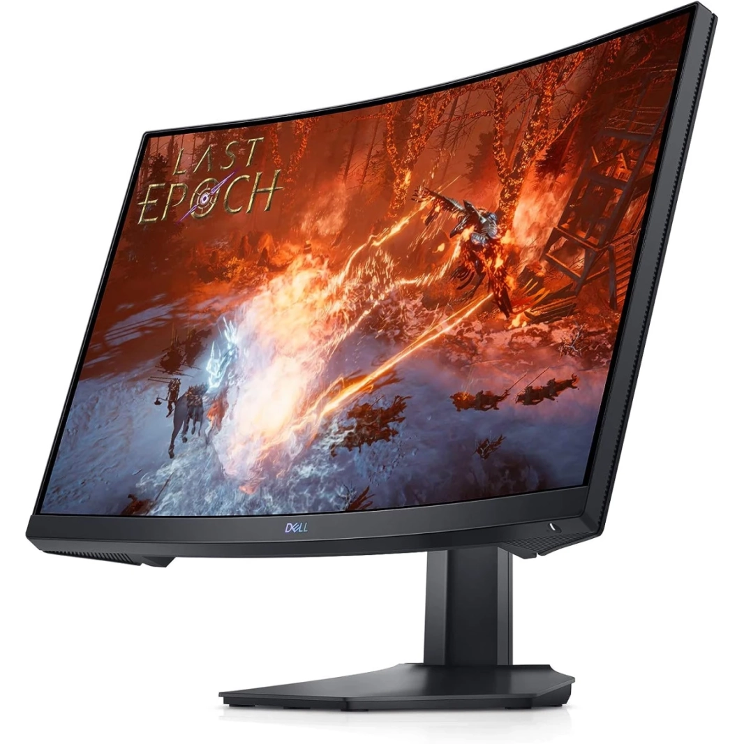 Dell S2422HG 24 "منحني 1500R كامل HD 165Hz 1.0 MS AMD Freesync Premium 2x HDMI 2.0 99 ٪ SRGB حامل قابل للتعديل - الأسود