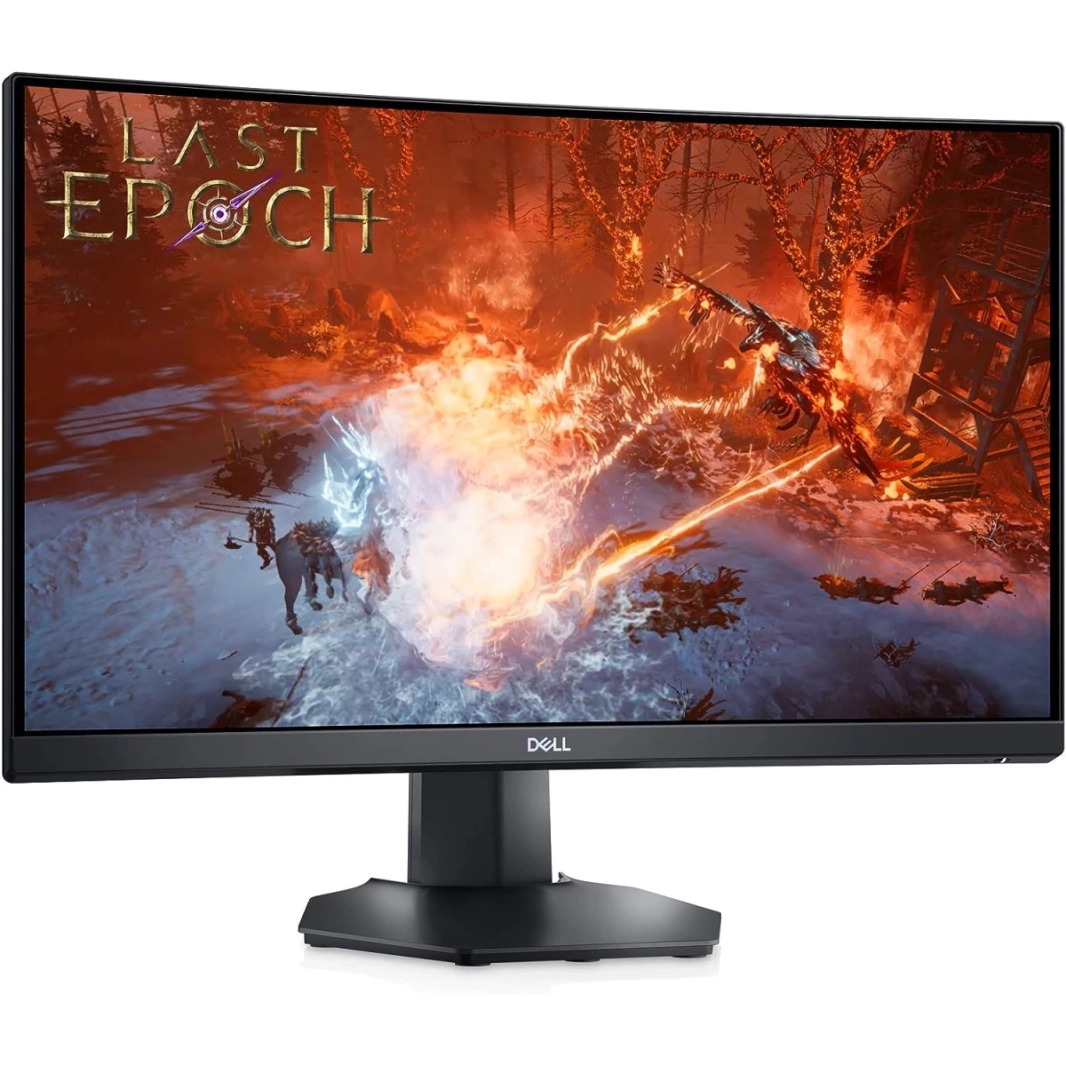 Dell S2422HG 24 "منحني 1500R كامل HD 165Hz 1.0 MS AMD Freesync Premium 2x HDMI 2.0 99 ٪ SRGB حامل قابل للتعديل - الأسود