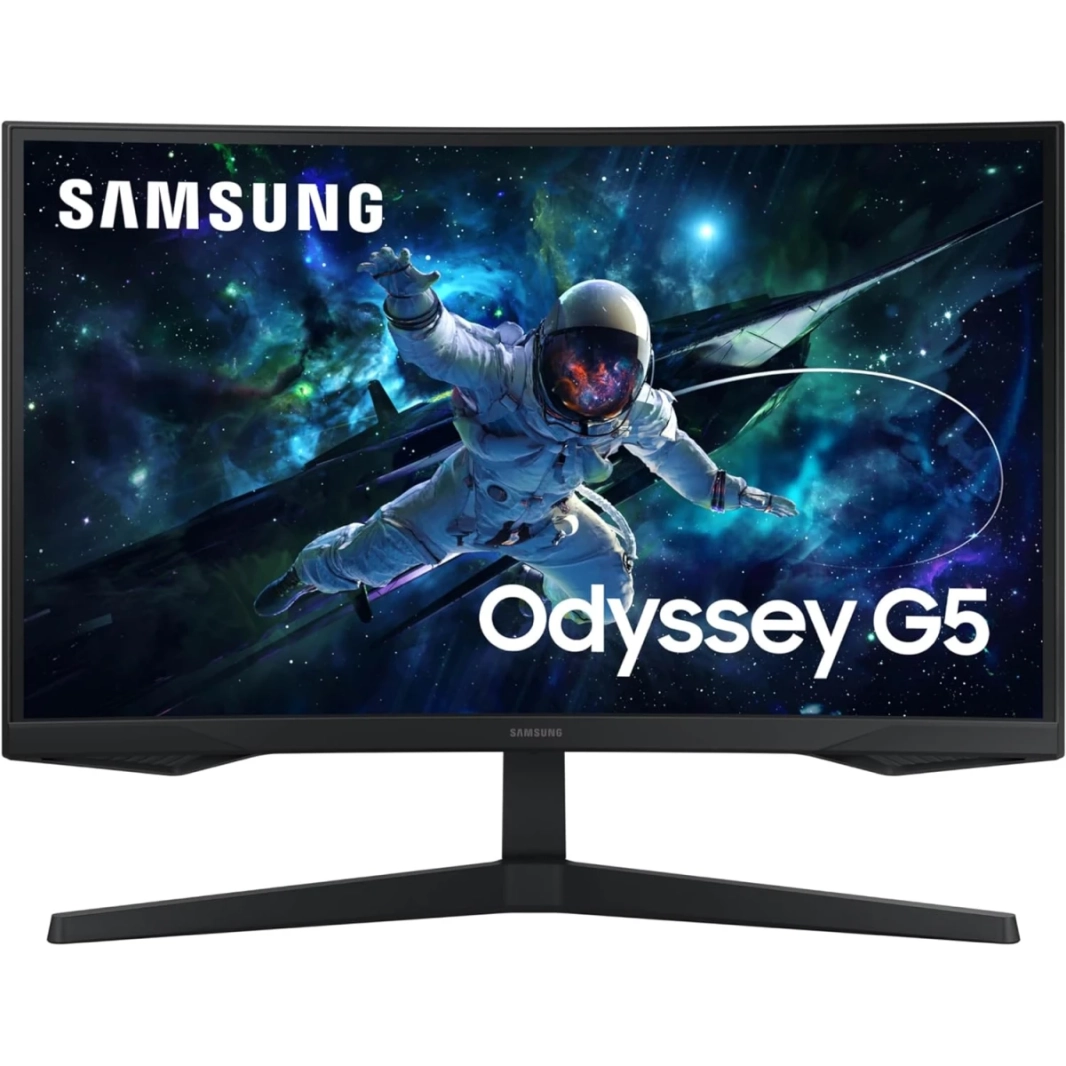 Samsung 27 "Odyssey G5 (2023) G55C 2K HDR10 165Hz 1MS 1000R منحني AMD Freesync- الأسود