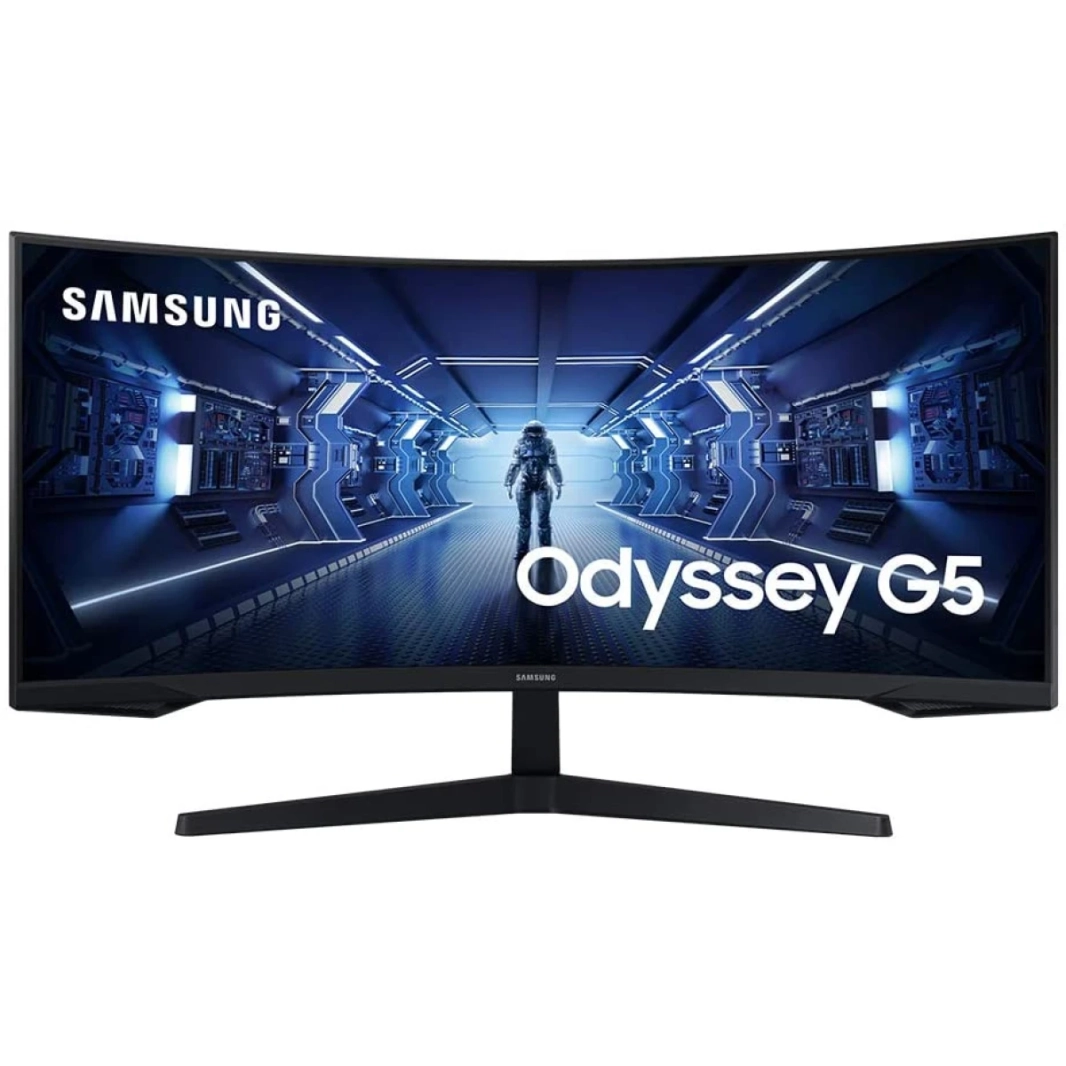 Samsung 34 "Odyssey G5 2K Ultra-Wide HDR 165Hz 1MS 1000R منحنية عريضًا AMD Freesync Premium