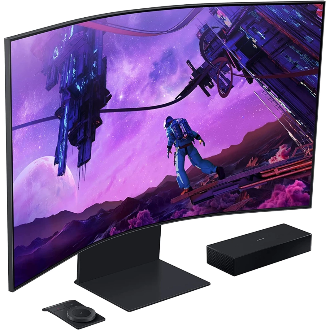 Samsung Odyssey Ark 55 "منحني 1000R 4K UHD 165Hz 1MS HDR10