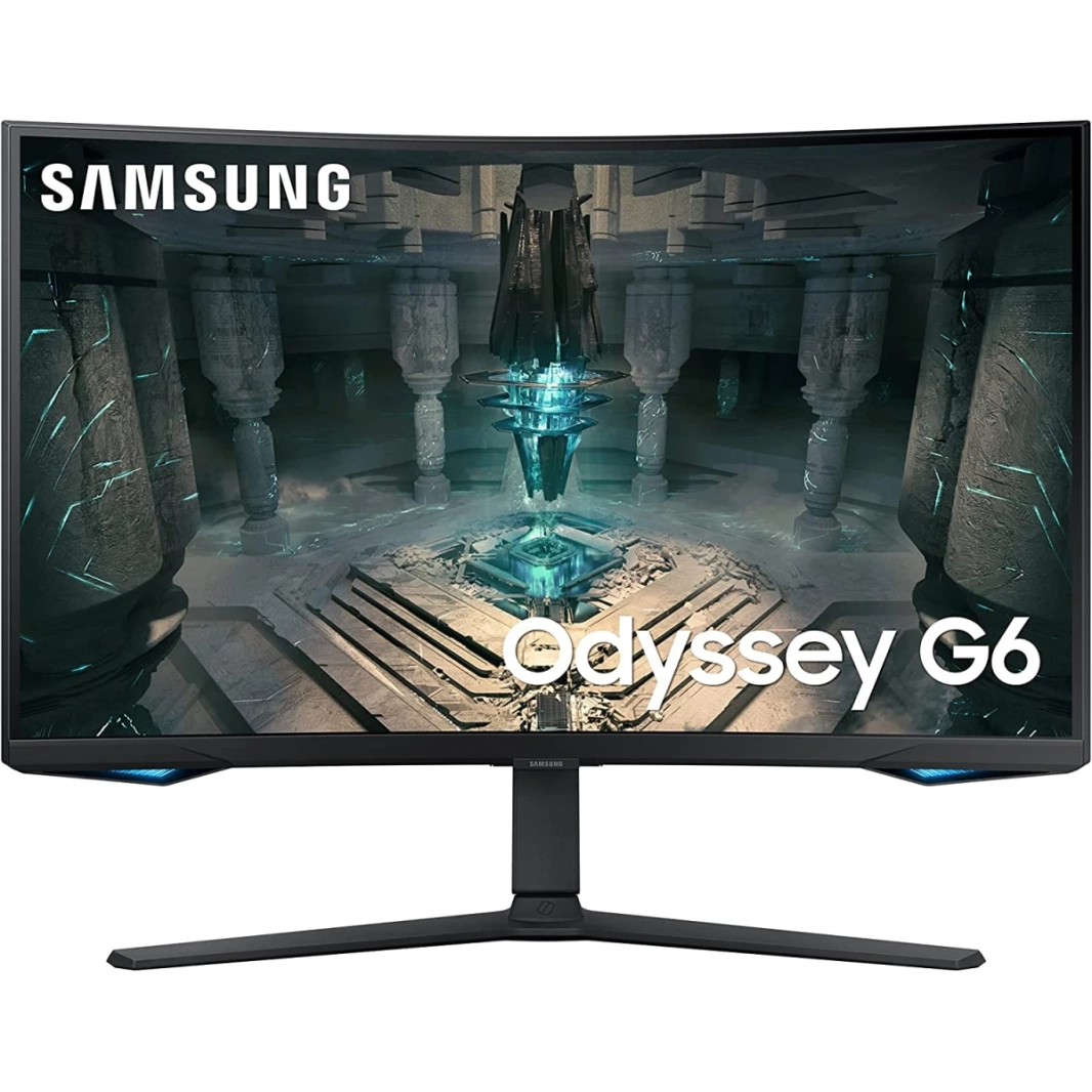 Samsung Odyssey G6 (BG650) SMART 27 "2K منحني 1000R 240Hz 1MS HDR 600 AMD Freesync HDMI 2.1 W/ قابلة للتعديل ومكبرات الصوت