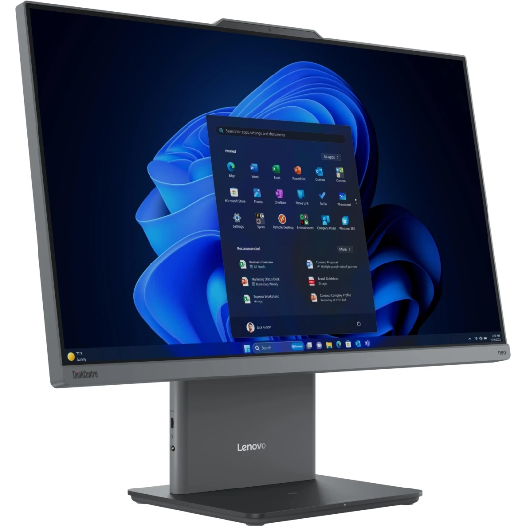 Lenovo ThinkCentre Neo 50a (2024) 27 "All-in-One PC 13Gen Intel Core i7 10 cores w/ Whight-Performance Processor و DDR5 Memory-Black