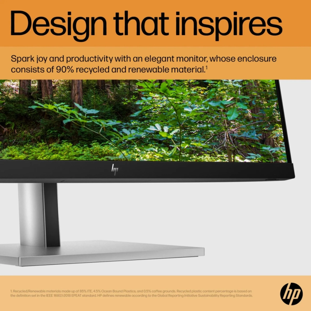 HP E24 G5 24 "IPS Full HD Professional 75Hz 4-Way قابل للتعديل 99 ٪ SRGB HP EALE ESTER W/ DISTRAL